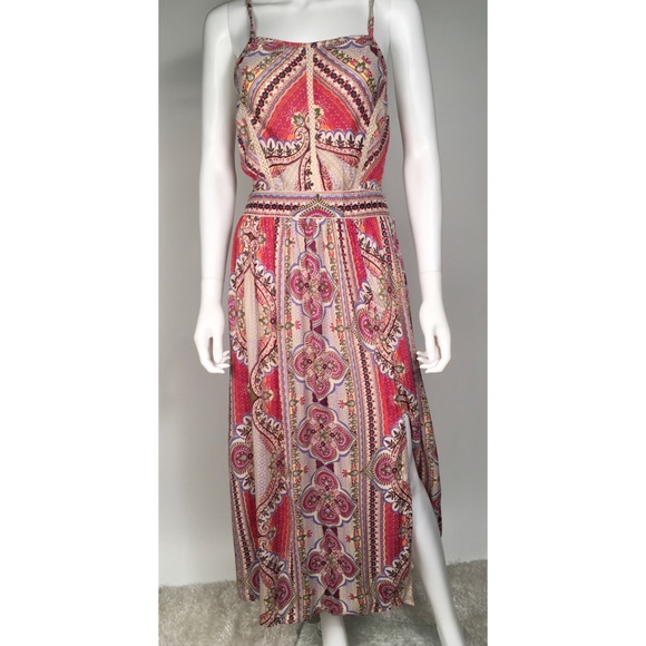 Angie Dresses & Skirts - Angie Boho Maxi Print Dress